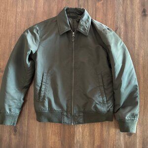 Uniqlo Bomber Jacket in Satin Olive Drab, Mens S/M